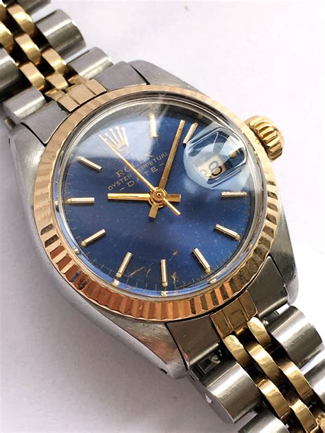 Rolex Oyster Perpetual Lady Date 26 'Blue Dial 